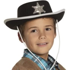 Boland Cowboyhut - Für Kinder - Aus Filz - Schwarz
