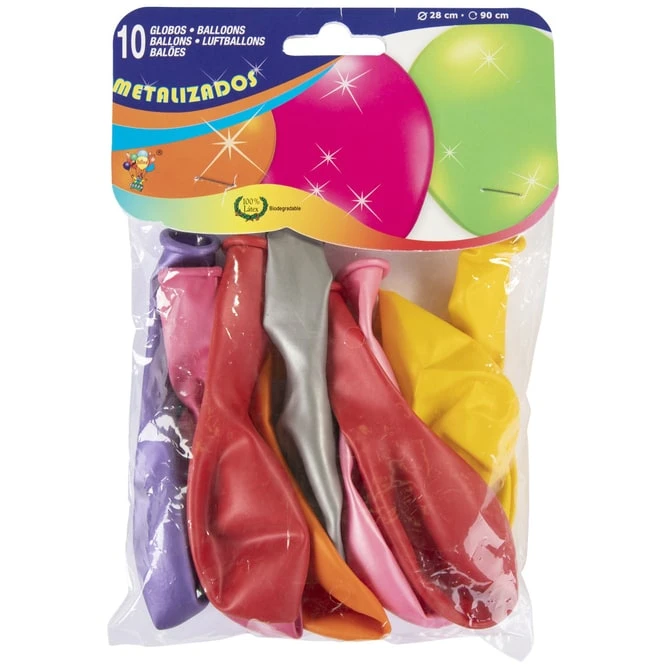 Luftballons - Bunt-metallic - 10 Stück – Bild 2