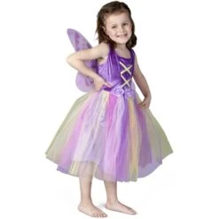 Kostüm - Lilafarbene Blumenfee - Für Kinder - 2-teilig - Verschiedene Größen