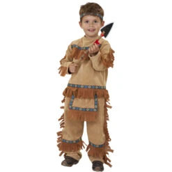 Kostüm - Kleiner Indianer - Für Kinder - 3-teilig - Verschiedene Größen
