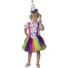 Kostüm - Clownsmädchen - Für Kinder - 2-teilig - Verschiedene Größen