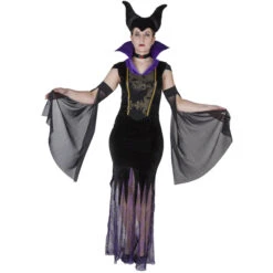 Kostüm - Böse Fee - Für Erwachsene - 4-teilig - Verschiedene Größen