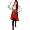 Kostüm - Piratin - Für Erwachsene - 3-teilig - Verschiedene Größen