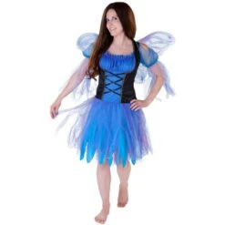 Kostüm - Blaue Fee - Für Erwachsene - 2-teilig - Verschiedene Größen
