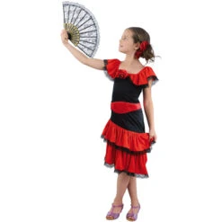 Kostüm - Spanierin - Für Kinder - 3-teilig - Verschiedene Größen