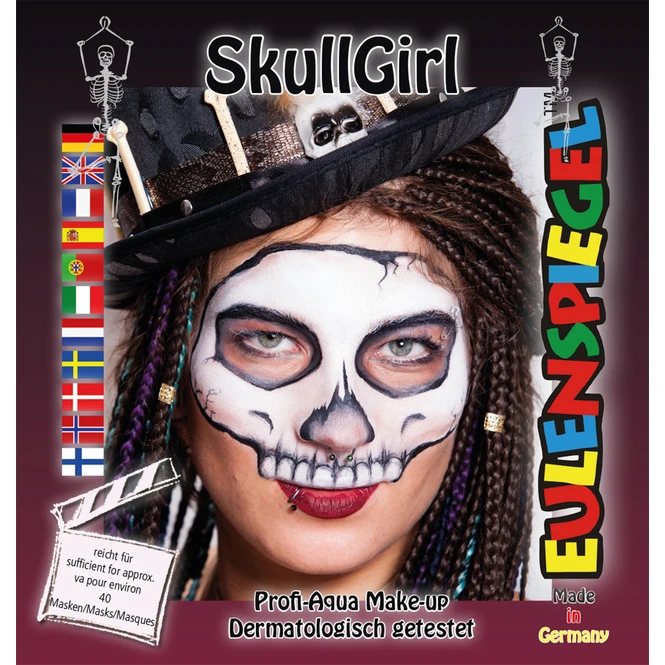 Schminkset - SkullGirl - Make-Up Mit Zubehör