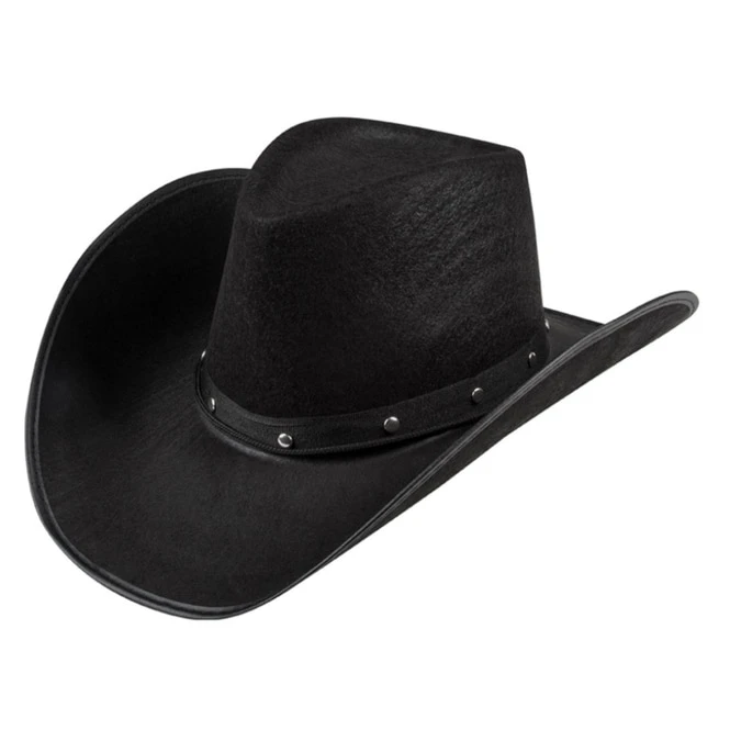 Boland Cowboyhut - Wichita - Für Erwachsene - Schwarz