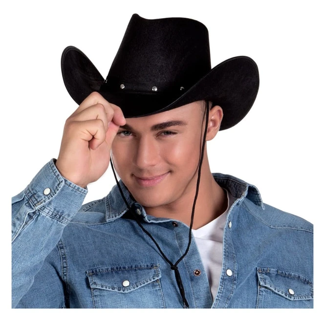 Boland Cowboyhut - Wichita - Für Erwachsene - Schwarz – Bild 2