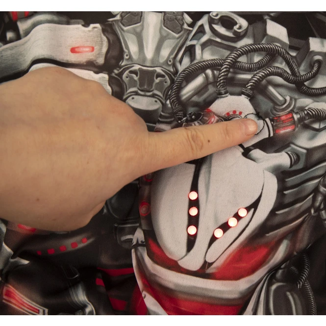 Kostüm - Skelett-Cyborg - Für Kinder - 2-teilig - Verschiedene Größen