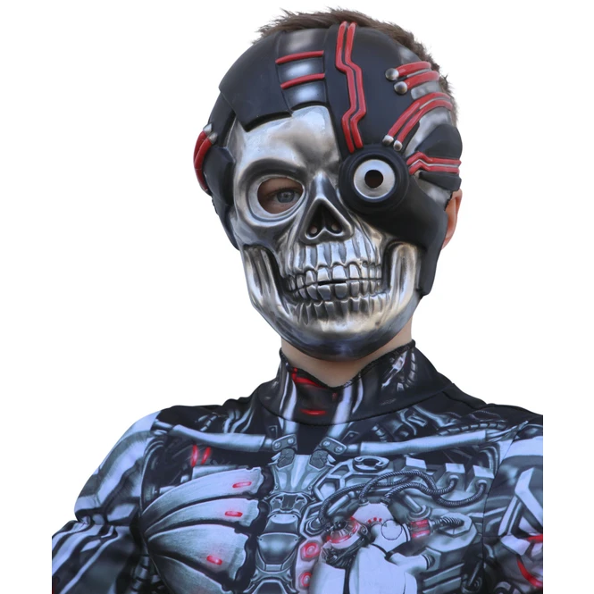 Kostüm - Skelett-Cyborg - Für Kinder - 2-teilig - Verschiedene Größen – Bild 3