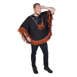 Kostüm - Poncho Amerikanische Ureinwohner - Für Erwachsene - Einheitsgröße