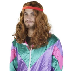 Langhaarperücke - Mit Stirnband - Für Herren