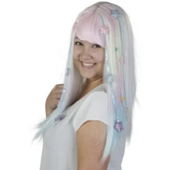 Langhaarperücke Für Erwachsene - Pastell