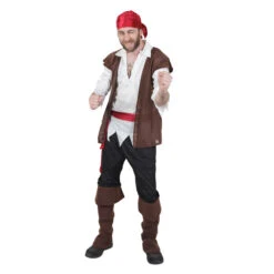 Kostüm - Seeräuber - Für Erwachsene - 6-teilig - Verschiedene Größen