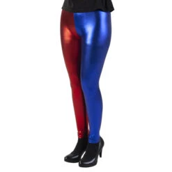 Leggings - Für Erwachsene - Rot/blau-metallic