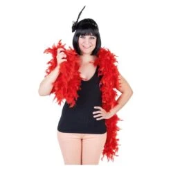 Federboa - Ca. 200 Cm - Rot