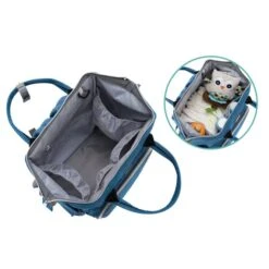 Fillikid Wickelrucksack - Paris - Jeansblau Melange