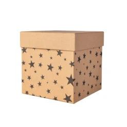 Geschenkbox - Sterne - Ca. 16 X 16 X 16 Cm