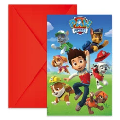 Procos Paw Patrol - 6 Einladungskarten Mit Umschlag