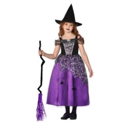 Kostüm - Hexe - Für Kinder - 2-teilig - Verschiedene Größen