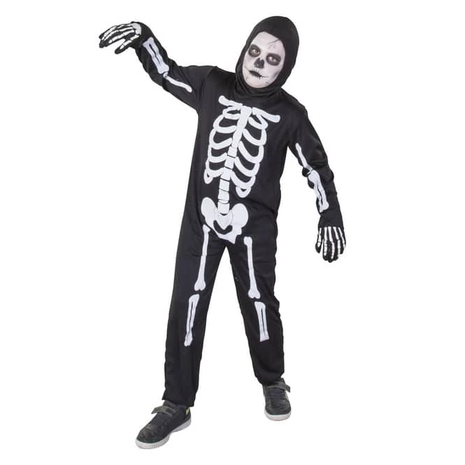 Kostüm - Skelett - Für Kinder - 2-teilig - Verschiedene Größen