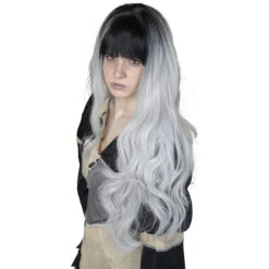 Langhaarperücke Für Erwachsene - Graue Locken