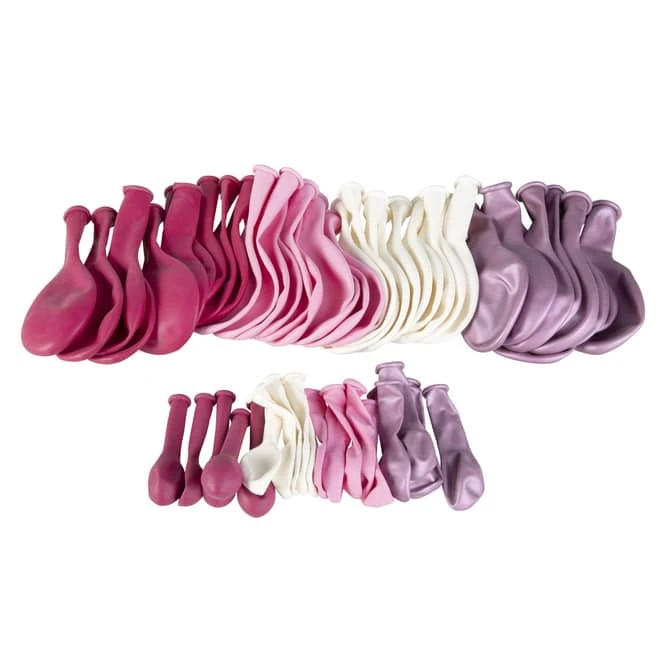 DIY - Ballongirlande - Pink-rosa-weiß-lila – Bild 3