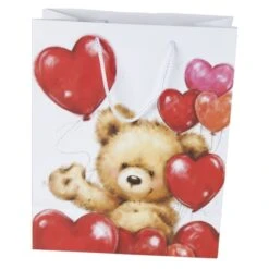 Geschenktasche - Bär - 26 X 12,5 X 32,5 Cm