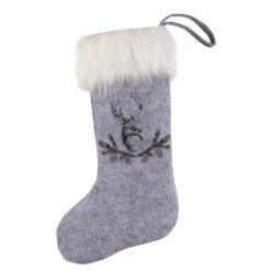 Nikolausstiefel - Hirschkopf - Aus Filz - Ca. 25 X 45 Cm