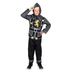 Kostüm - Schwarzer Ritter - Für Kinder - 3-teilig - Verschiedene Größen