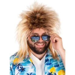 Perücke Für Erwachsene - Vokuhila - Blond