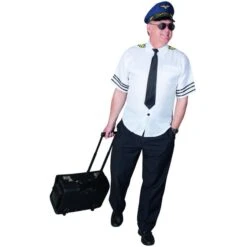 Kostüm - Pilot - Für Erwachsene - 2-teilig - Verschiedene Größen