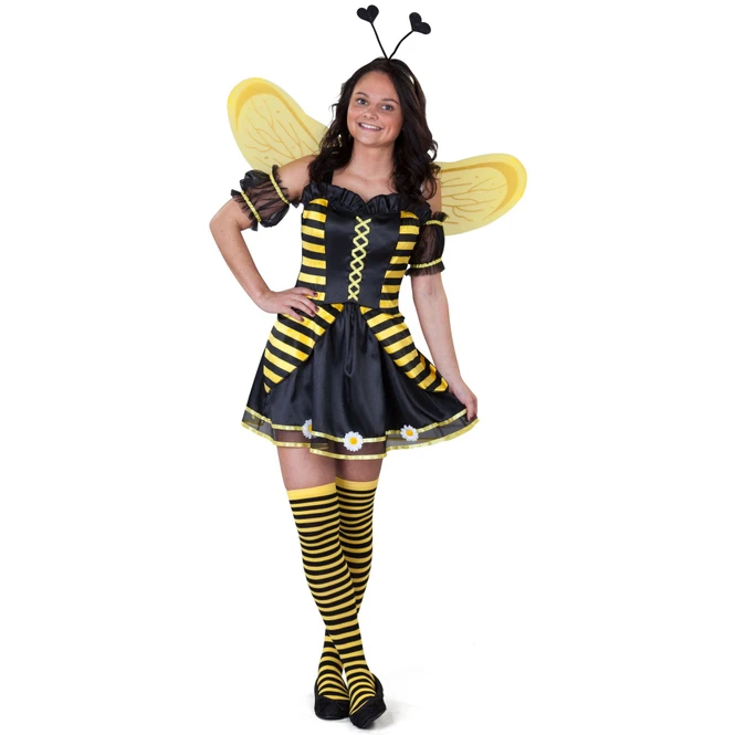 Kostüm - Honigbiene - Für Erwachsene - 4-teilig - Verschiedene Größen