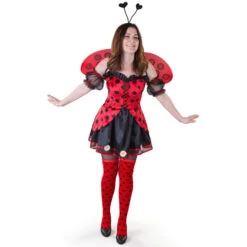 Kostüm - Marienkäfer - Für Erwachsene - 4-teilig - Verschiedene Größen