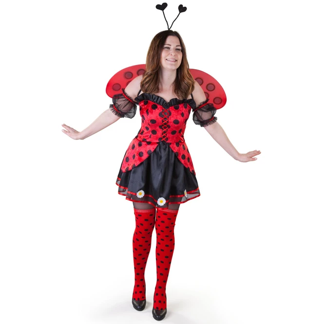 Kostüm - Marienkäfer - Für Erwachsene - 4-teilig - Verschiedene Größen