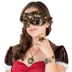 Faschingsschmuck - Steampunk - Für Erwachsene - 2-teilig