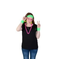 Faschingsschmuck - Halskette - Neonpink