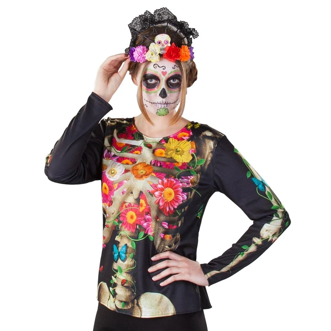 Shirt Für Damen - Skelett - Einheitsgröße – Bild 2