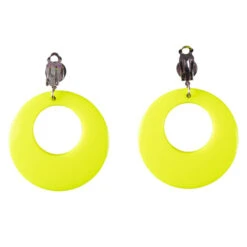 Faschingsschmuck - Ohrringe - Neongelb