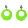 Faschingsschmuck - Ohrringe - Neongrün