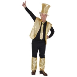 Faschingshut Mit Goldenen Pailletten - Für Erwachsene