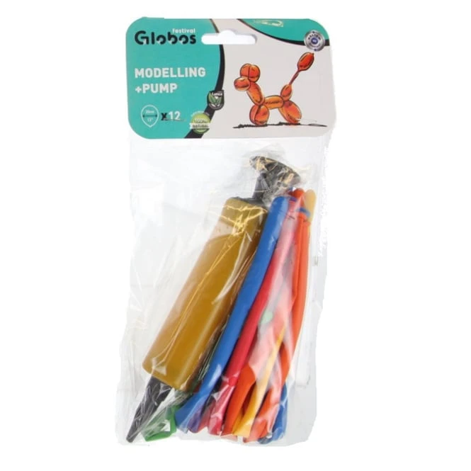 12 Modellierballons - Inkl. Pumpe - 1 Set – Bild 4