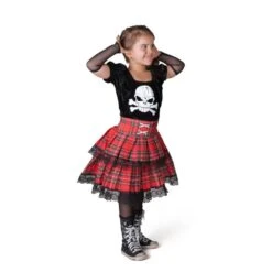 Kostüm - Punk Girl - Für Kinder Und Jugendliche - 5-teilig